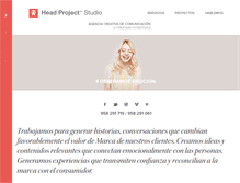 Tablet Screenshot of headproject.es